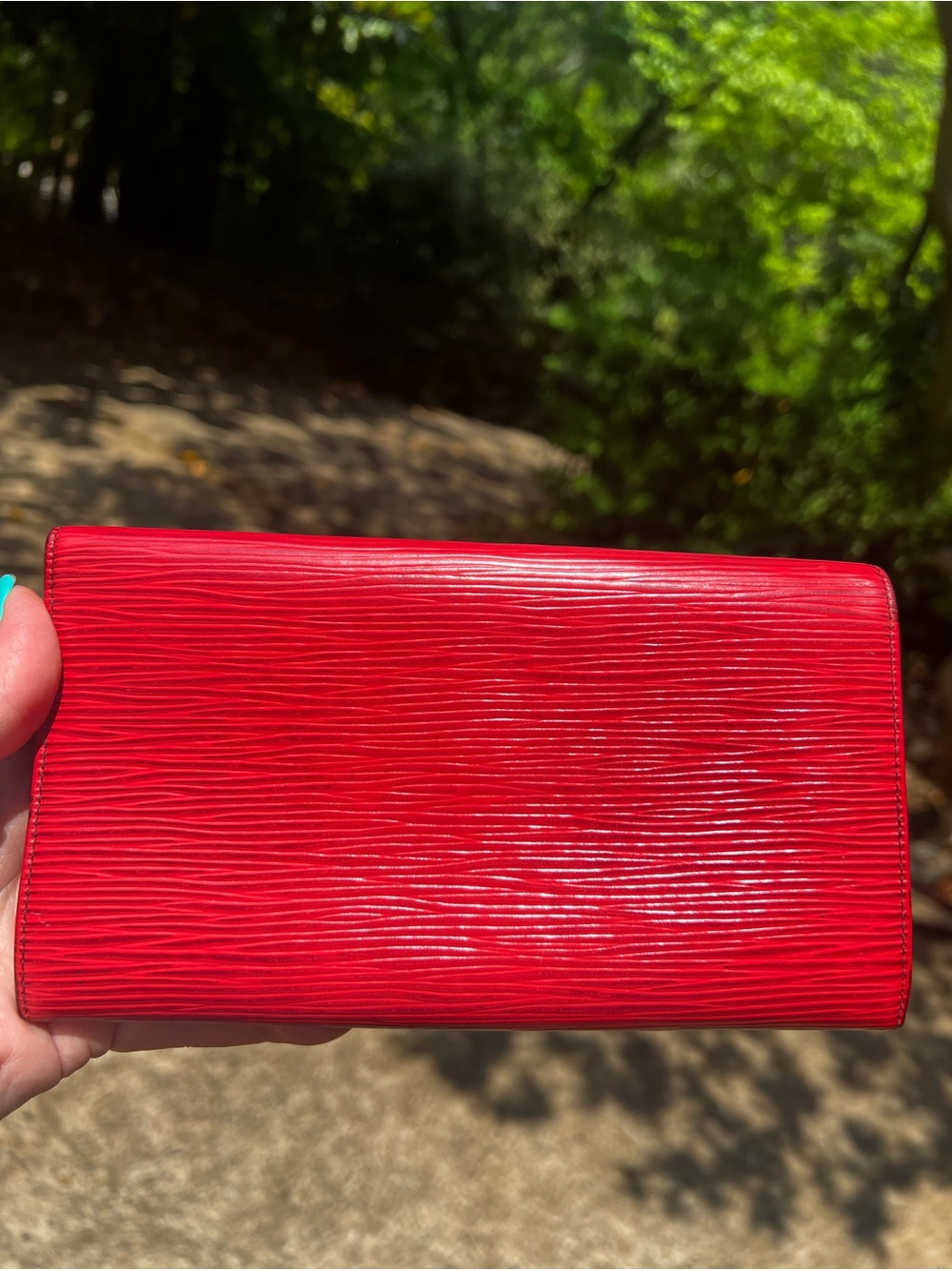 Louis Vuitton Red Epi Leather Continental Wallet - Picture 3 of 15
